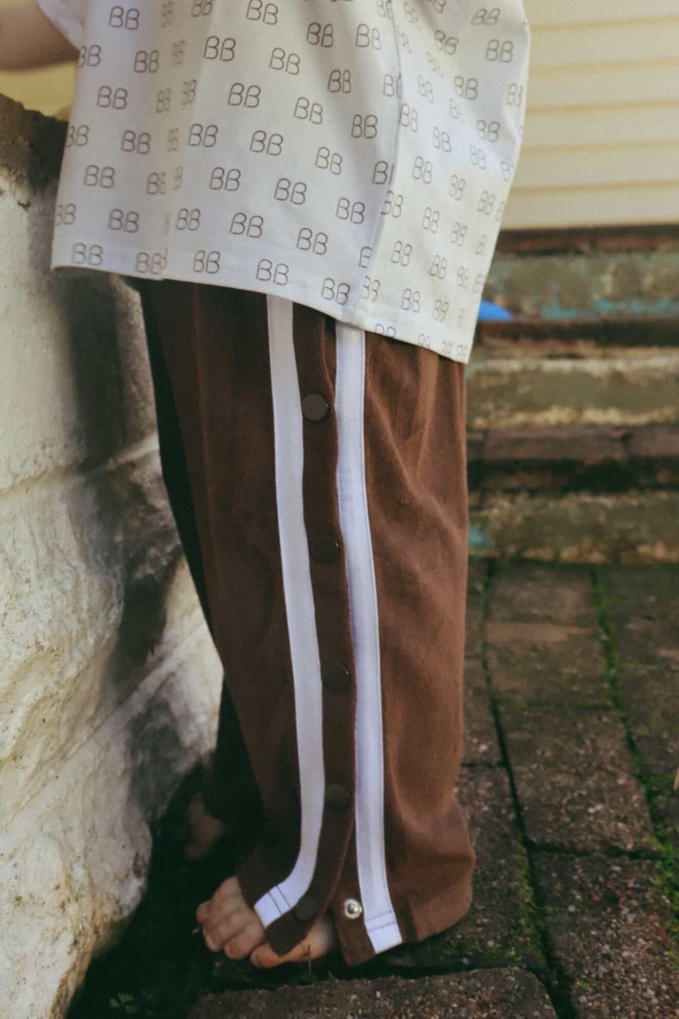 Snap Back Edit Pants- Brown Sugar