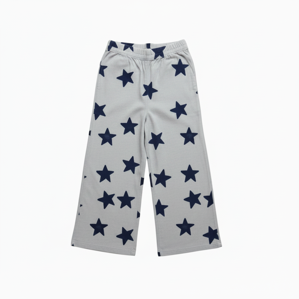 Star Gazer Pants- Light grey & Navy