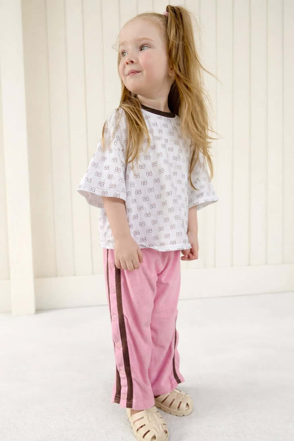 Snap Back Edit Pants- PINK CLOUD